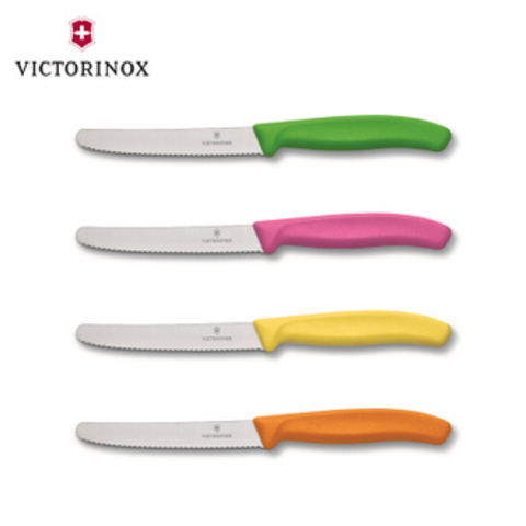 Нож Victorinox с волнистым лезвием, зелёный (6.7836.L114)