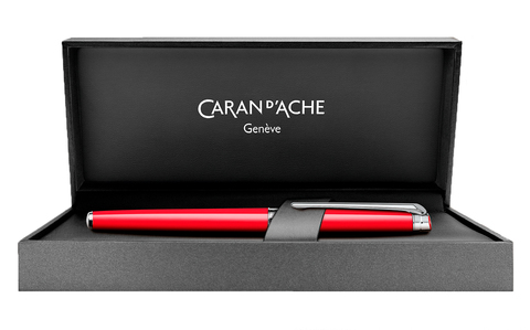 Ручка-роллер Caran d'Ache Leman Slim Scarlet Red Lacquer SP (4771.770)
