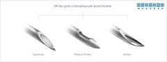 Игла для спинальной анестезии, Quincke (Квинке), Pencil Point (Пенсил Пойнт), Atrau (Атрау)/Mederen Neotech Ltd.,Израиль/