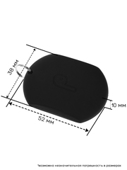 Комплект амбушюр с крючками и чехлом для Apple AirPods Pro 2 (L) (черный)
