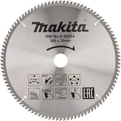 Пильный диск универсальный 260x30x2,6/1,8x80T Makita D-65648