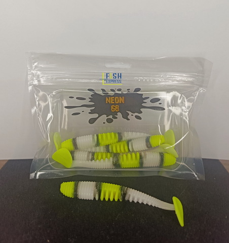 104 Силиконовая приманка NEON 68 AWA длина 9 см в пачке 5 шт