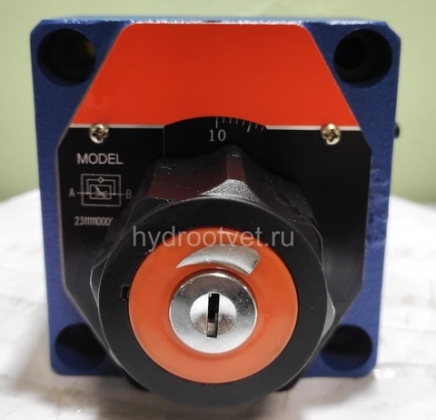 Фото 2FRM10-2X/50L - Регулятор расхода Ду10 для монтажа на плиту, номинальный расход 50 л/мин, регулировка компенсатора - нет