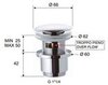 Remer 905CC2114RL Донный клапан с переливом, цвет: медь блестящая