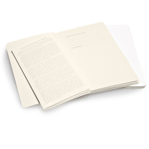 Набор 2 блокнота Moleskine Volant Pocket, цвет белый, без разлиновки