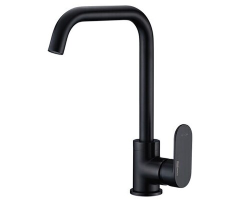 WasserKRAFT Elbe 7407 Смеситель для кухни, цвет: чёрный