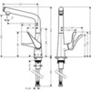 Hansgrohe Metris Select M71 14883000 Смеситель для кухни с Г-образным изливом