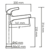 WasserKRAFT Sauer 7103H Смеситель для раковины-чаши, цвет: золото