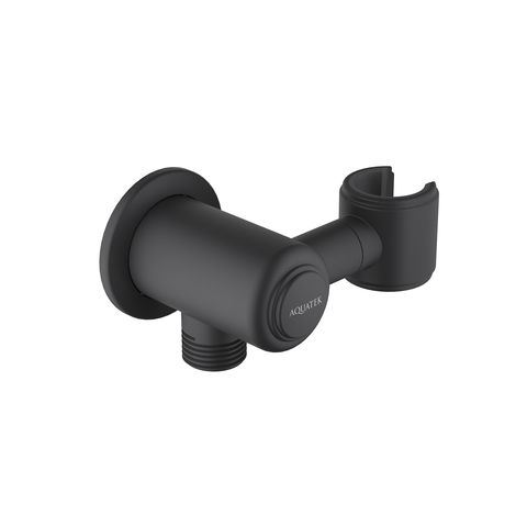 Aquatek Классик AQ2462MB Шланговое подсоединение с держателем, цвет: чёрный