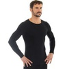 Термобелье мужское Brubeck Comfort Wool рубашка черная - 7