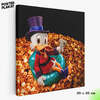 Картина для интерьера Скрудж Макдак / Scrooge McDuck на холсте, персонаж мультфильма Дисней, холст с печатью на подрамнике, на стену, Постер Плакат