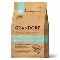 Сухой корм GRANDORF DOG White Fish MINI, белая рыба для взрослых собак мелких пород 1кг