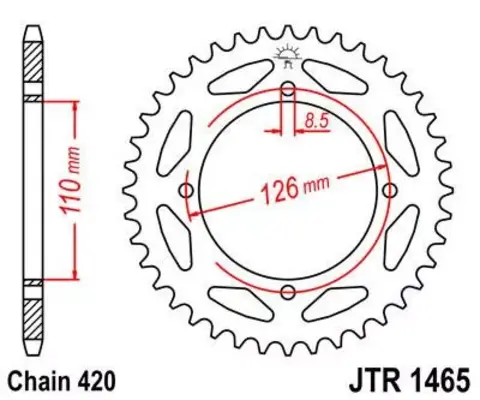 Звезда ведомая JTR1465 46
