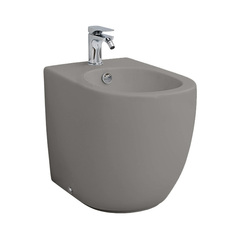 ArtCeram File 2.0 FLB002 15 00 GRIGIO OLIVA Биде напольное приставное, цвет: серый фото