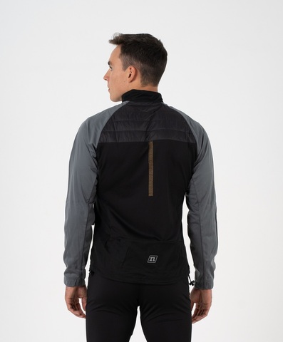 Мужская лыжная куртка Noname Hybrid 22 black-grey