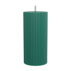 Декоративная свеча 7х15см SCANDYLAB Empire Dark green SL-EM05