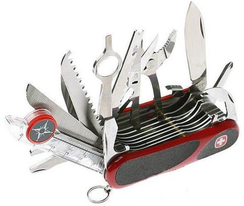Нож складной Victorinox EvoGrip S54, 85 мм, 31 функция, Red/Black (2.5393.SC)