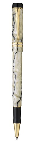 Ручка-роллер Parker Duofold T186 Pearl & Black (S0767520)