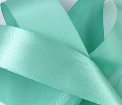 Лента сатиновая, ш. 5 см, голубая мята