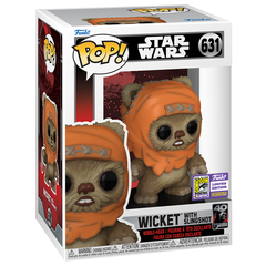 Funko POP! Bobble Star Wars Ep 6 RotJ 40th Wicket with Sling Shot SDCC23 (Exc) (631)