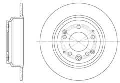 Диск тормозной G-brake  GR-01135