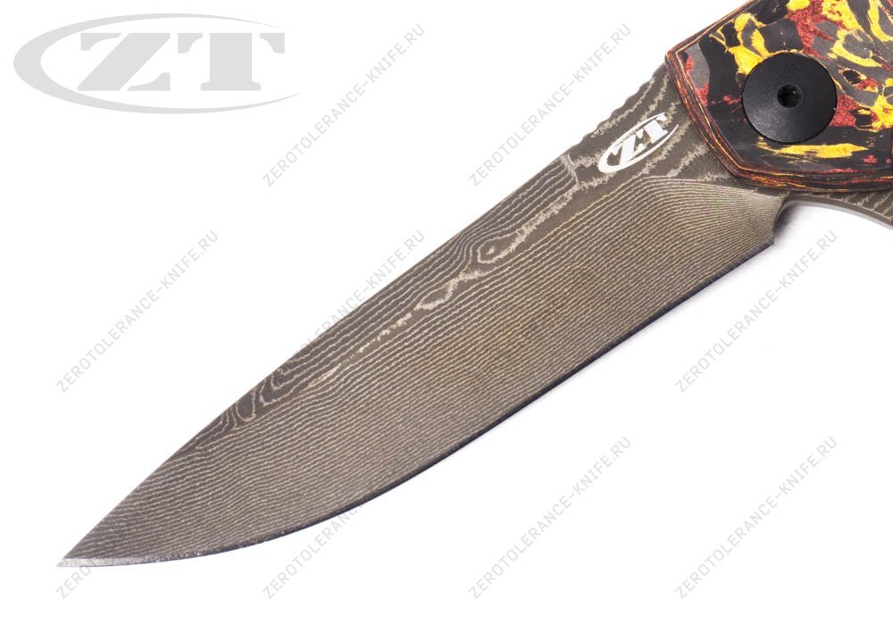 Нож Zero Tolerance 0450CFDAMS Small Sinkevich Damascus - фотография 