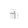 Duravit D-Neo DE4259R2222 Тумбочка подвесная, 440x410x274, 1 дверка, цвет: белый высокоглянцевый