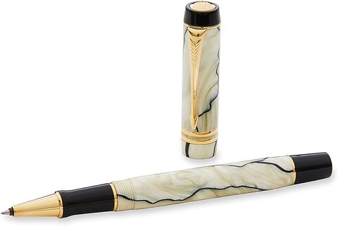 Ручка-роллер Parker Duofold T186 Pearl & Black (S0767520)
