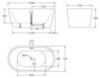 BelBagno BB71-1600-W0 Отдельностоящая акриловая ванна в комплекте со сливом (донным клапаном), 160x75, цвет: белый