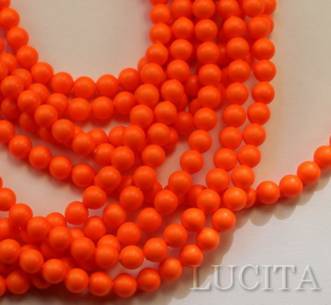 5810 Хрустальный жемчуг Сваровски Crystal Neon Orange круглый 4 мм,  10 штук ()