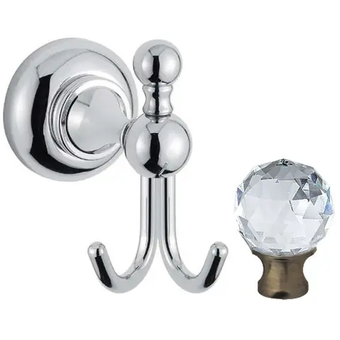 Cezares APHRODITE-DHK1-02-Sw Двойной крючок, Бронза,  Swarovski