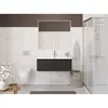 BelBagno UNO-1000-1C-SO-GSO База под раковину подвесная с фрезерованными ручками по всей длине фасада с одним выкатн ящ., Темно-Серый Матовый, 1000x455x350
