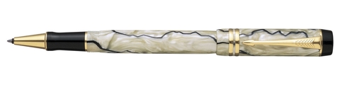 Ручка-роллер Parker Duofold T186 Pearl & Black (S0767520)