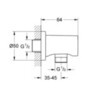 GROHE Rainshower 22118KF0 Подключение для душевого шланга, DN 15, фантомный чёрный