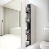 Geberit Acanto 500.638.01.2 Высокий шкафчик с двумя выдвижными ящиками 22x173x47.6см, белый / ультраглянцевый лакированный, белый / глянцевое стекло