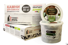 Камни для электрокаменок Микс ф40-80 мм, 30кг, коробка