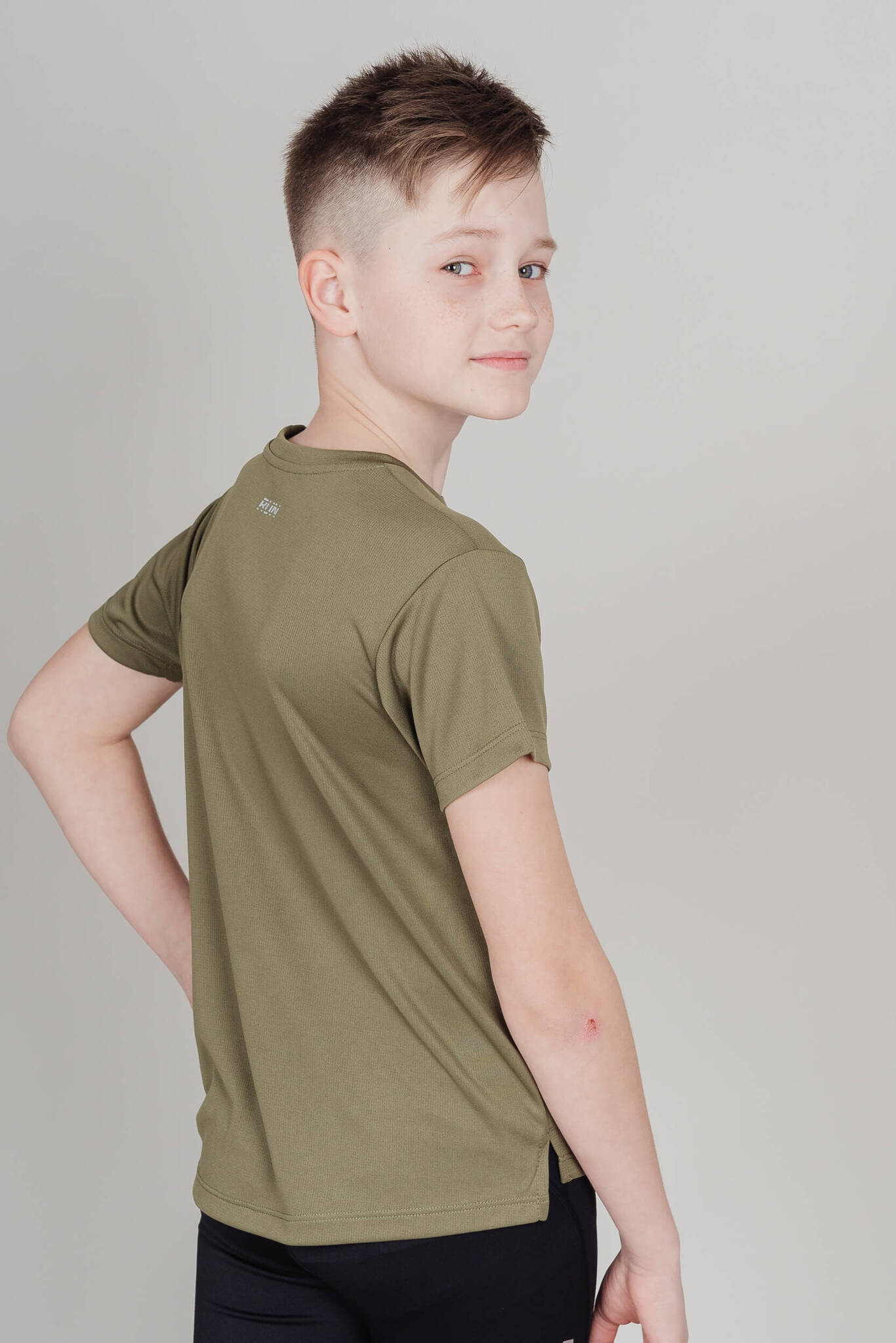 Детская спортивная футболка Nordski Jr Run olive - 11