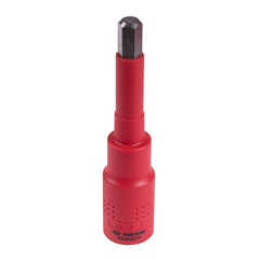 KING TONY (4035VE10) Насадка (бита) торцевая диэлектрическая 1/2", HEX, 10 мм, L = 120 мм