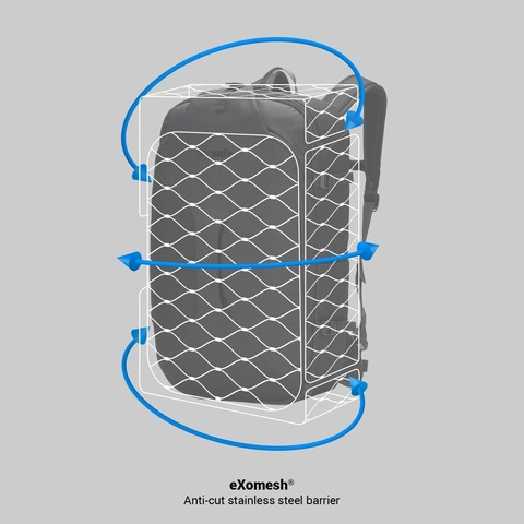Картинка рюкзак городской Pacsafe Venturesafe EXP45 черная смола - 13