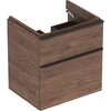 Geberit Smyle Square 500.229.01.1+500.352.JR.1 Раковина 60х48 см+ Шкафчик под раковину 60 см, высота 61.7 см, цвет "пекан"