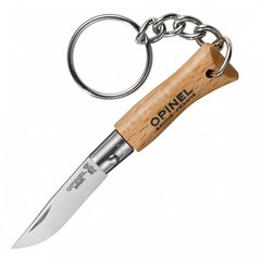 Фото Нож-брелок Opinel №2, нержавеющая сталь, бук