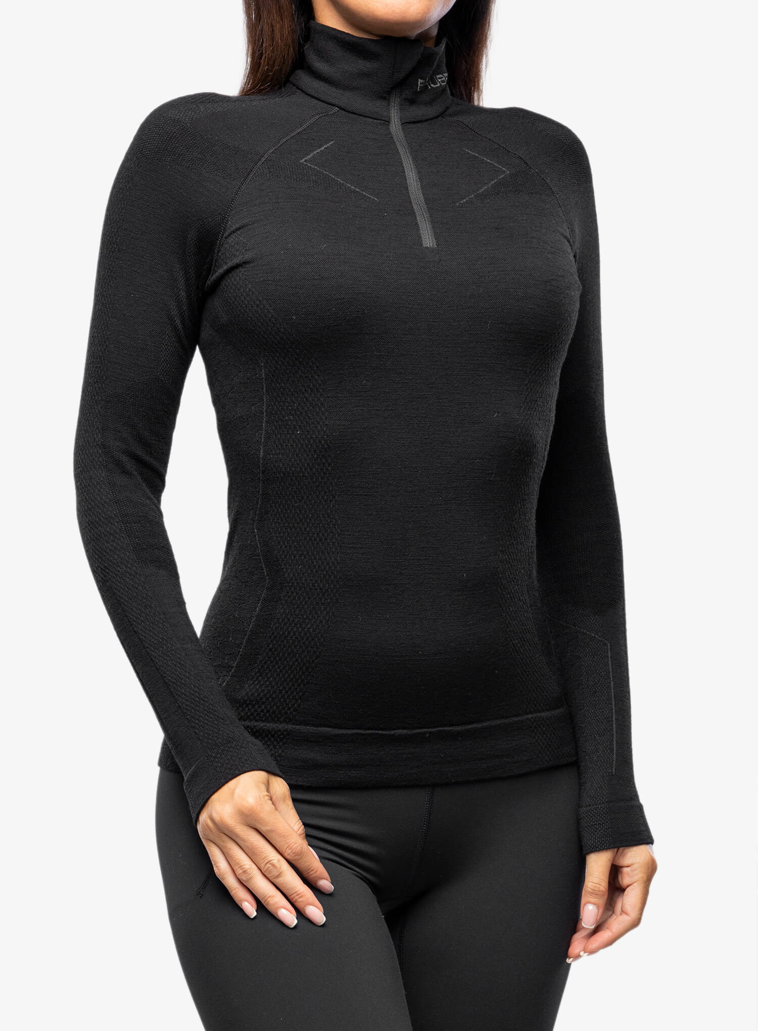 Женское термобелье термокофта Brubeck Extreme Merino черная - 3