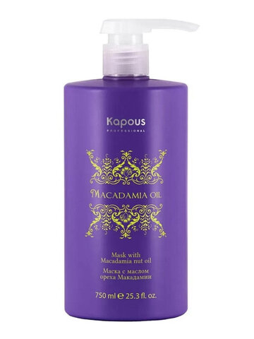 Маска для волос с маслом ореха макадамии, 750 мл Kapous Professional