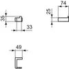Ideal Standard Conca T4506AA Крючок одинарный квадратный