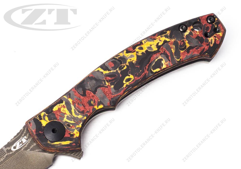 Нож Zero Tolerance 0450CFDAMS Small Sinkevich Damascus - фотография 