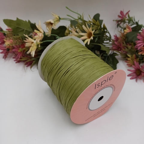 Рафия ISPIE 250 м Olive матовый 7492101