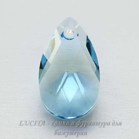 6106 Подвеска Сваровски Капля Aquamarine (22 мм)