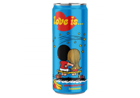Напиток газированный Love Is Клубника и Банан, 330 мл