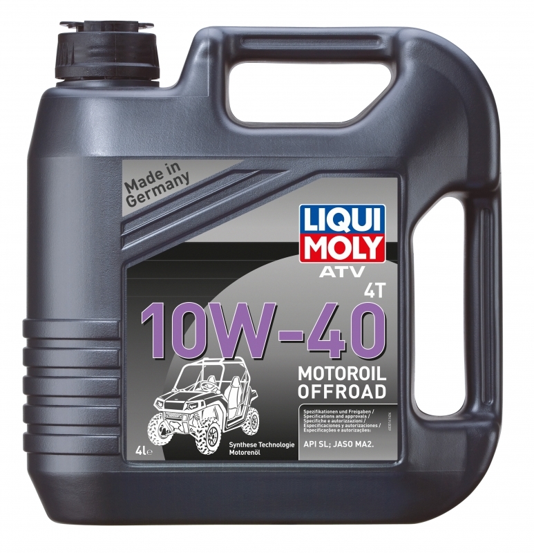 Масло моторное Liqui Moly ATV 4T Motoroil Offroad 10W40 синтетическое 4л