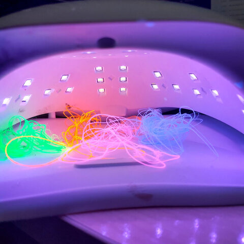Полиамид светящийся GLOW 6000 зеленый неоновый